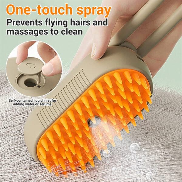 Pet Steam Brush For Massage and Hair Removal - Image 4