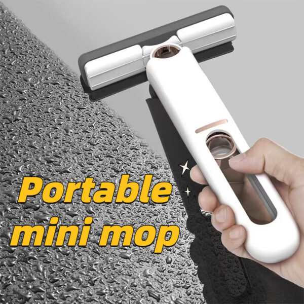 New Portable Self-NSqueeze Mini Sponge Mop, Window Glass Cleaner Kitchen Car Sponge