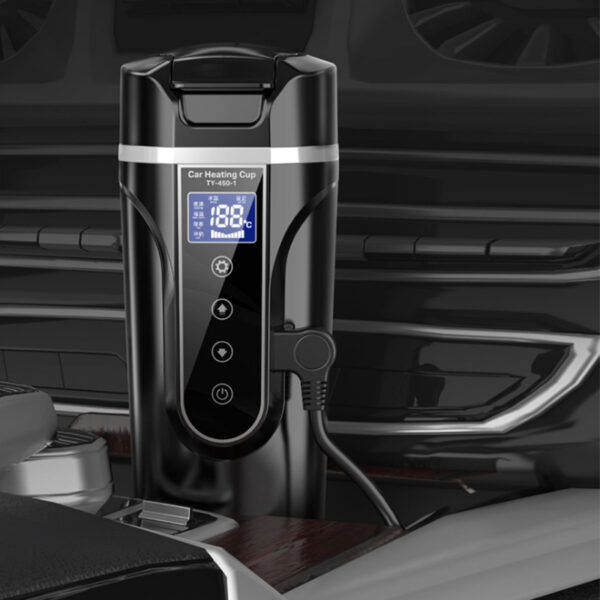 Portable Car Bottle Smart Touch Digital Display Insulated Cup Home Traveling Heating Cup Water Bottle - Image 3