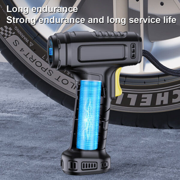 Car Tyre Inflator Cordless Digital USB Rechargeable Tire Air Compressor UK - Image 9